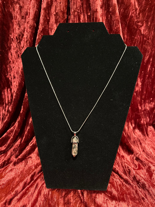 Crystal point necklace